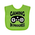 thumbnail image 1 of Inktastic Gaming in Progress Gamer Boys or Girls Baby Bib, 1 of 4