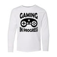 thumbnail image 1 of Inktastic Gaming in Progress Gamer Long Sleeve Youth T-Shirt, 1 of 5