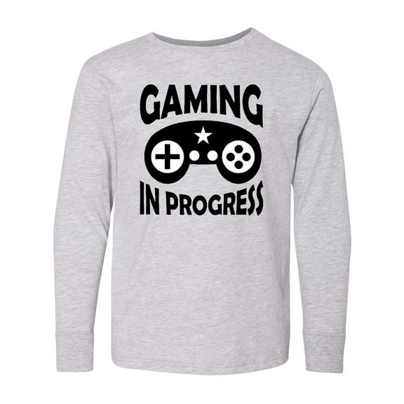Inktastic Gaming in Progress Gamer Long Sleeve Youth T-Shirt