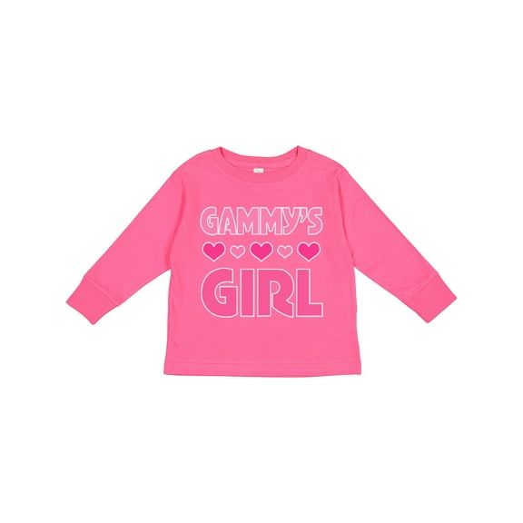 Inktastic Gammy Girl Granddaughter Girls Long Sleeve Toddler T-Shirt