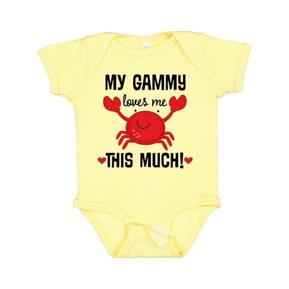 Inktastic Gammy Loves Me Grandchild Boys or Girls Baby Bodysuit
