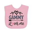 thumbnail image 1 of Inktastic Gammy Loves Me Grandchild Girls Baby Bib, 1 of 4
