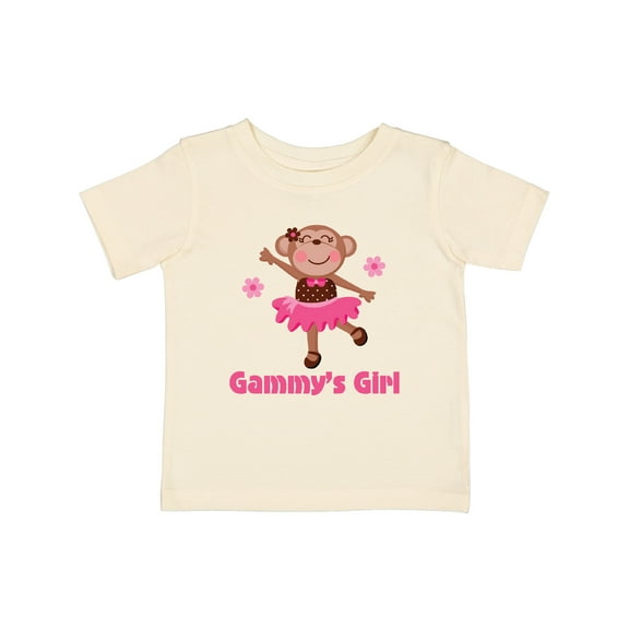 Inktastic Gammy's Girl Monkey Girls Baby T-Shirt
