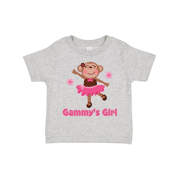 Inktastic Gammy's Girl Monkey Girls Toddler T-Shirt