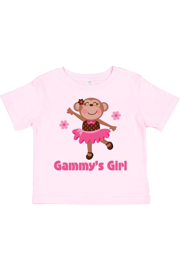 Gammy's Girl Monkey Girls Toddler T-Shirt