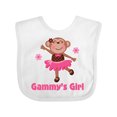 thumbnail image 1 of Inktastic Gammy's Girl monkey Girls Baby Bib, 1 of 4