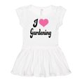 thumbnail image 1 of Inktastic Gardener Gift I Love Gardening Girls Baby Dress, 1 of 5