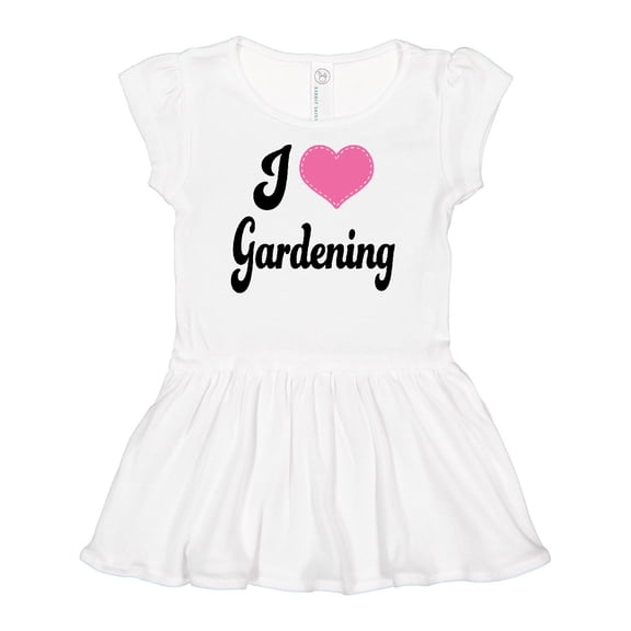 Inktastic Gardener Gift I Love Gardening Girls Baby Dress