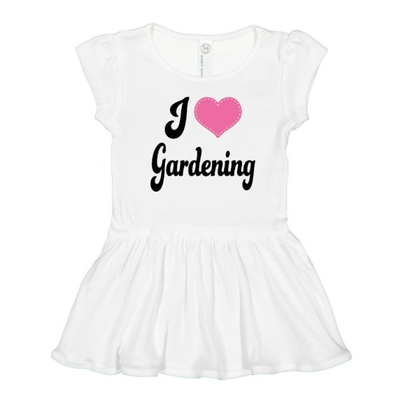Inktastic Gardener Gift I Love Gardening Girls Toddler Dress