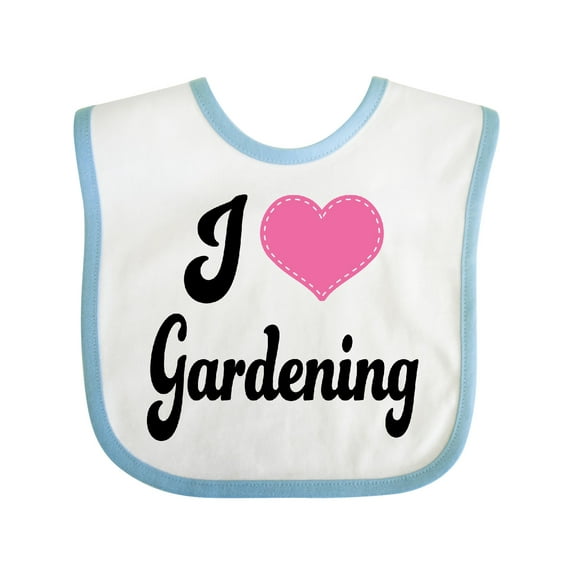 Inktastic Gardener I Love Gardening Girls Baby Bib