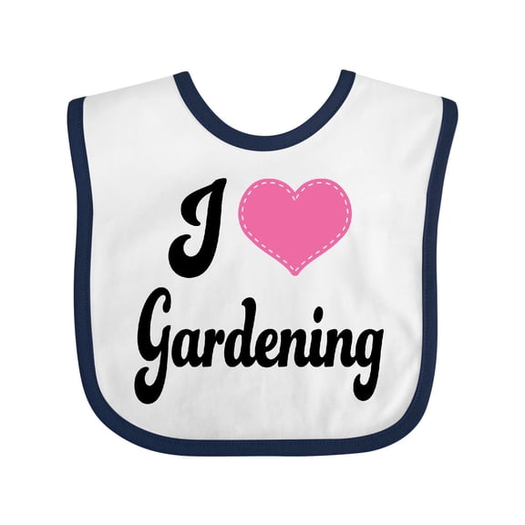 Inktastic Gardener I Love Gardening Girls Baby Bib