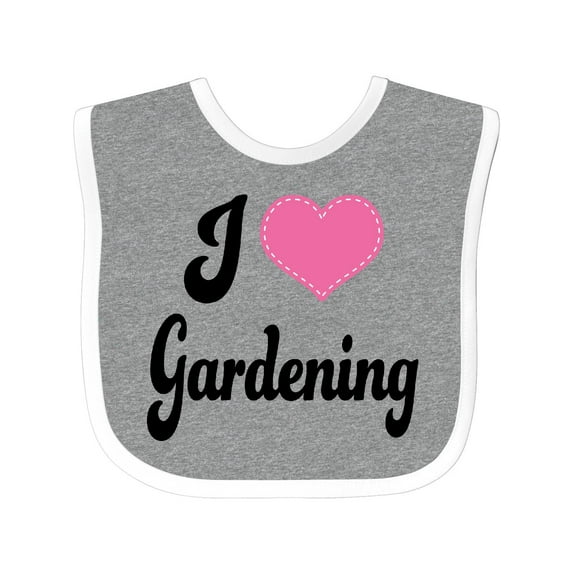 Inktastic Gardener I Love Gardening Girls Baby Bib