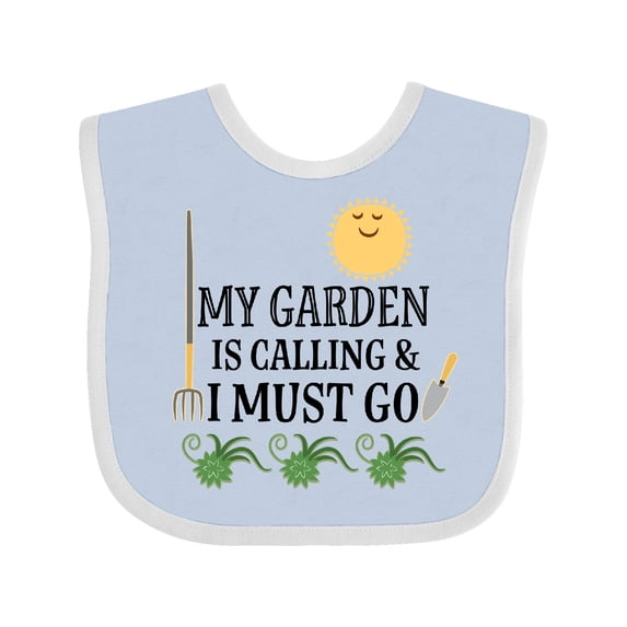 Inktastic Gardening Funny Garden is Calling Boys or Girls Baby Bib
