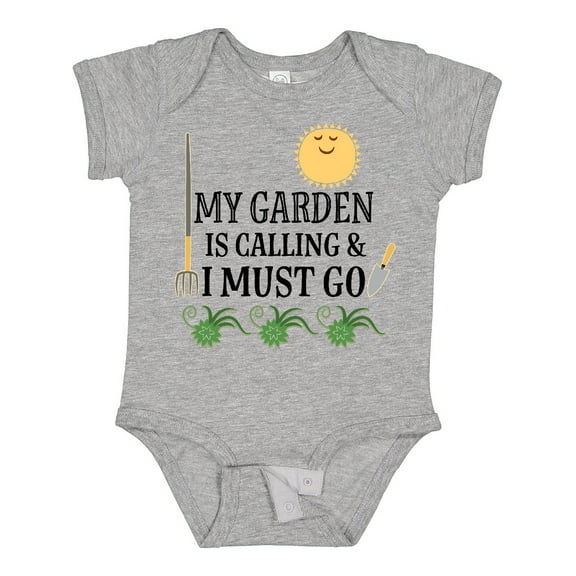 Inktastic Gardening Funny Garden is Calling Boys or Girls Baby Bodysuit