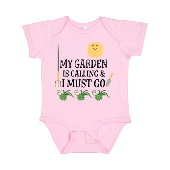 Inktastic Gardening Funny Garden is Calling Boys or Girls Baby Bodysuit