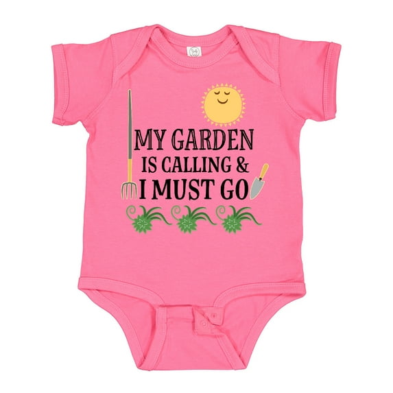 Inktastic Gardening Funny Garden is Calling Boys or Girls Baby Bodysuit