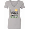 thumbnail image 1 of Inktastic Gardening Funny Garden is Calling Women's V-Neck T-Shirt, 1 of 5