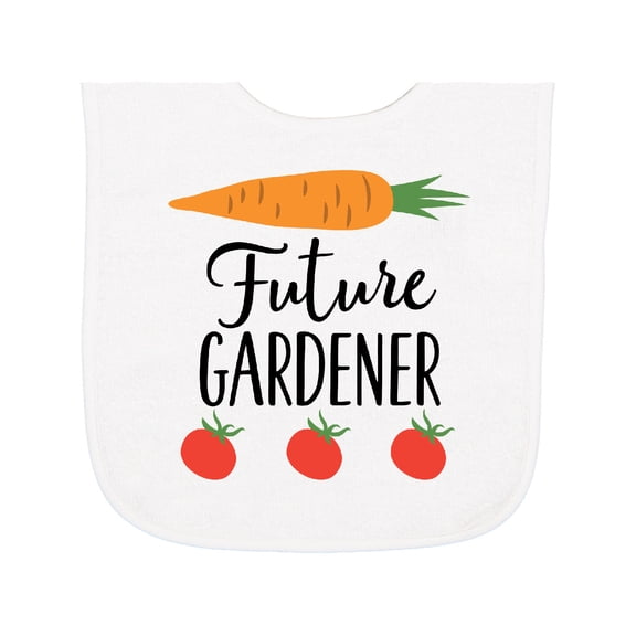 Inktastic Gardening Future Gardener Baby Terry Cloth Bib