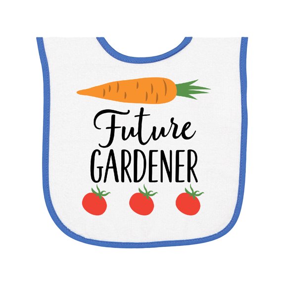 Inktastic Gardening Future Gardener Baby Terry Cloth Bib