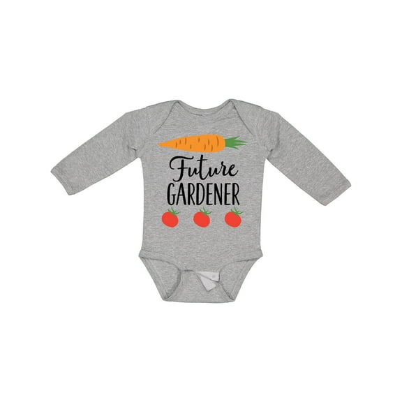 Inktastic Gardening Future Gardener Boys or Girls Long Sleeve Baby Bodysuit
