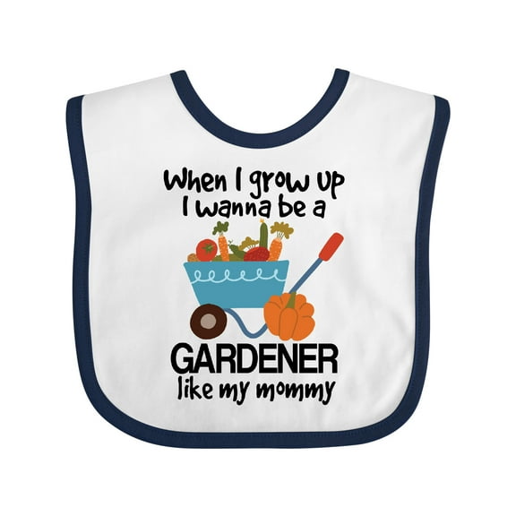 Inktastic Gardening Future Gardener Like Mommy Boys or Girls Baby Bib