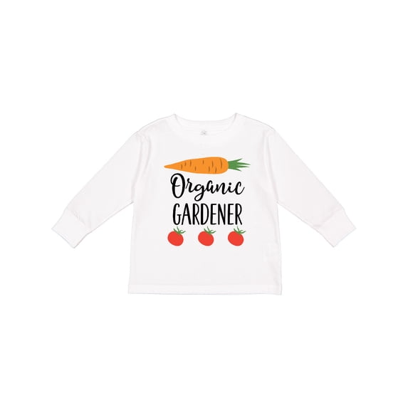 Inktastic Gardening Organic Gardener Boys or Girls Long Sleeve Toddler T-Shirt