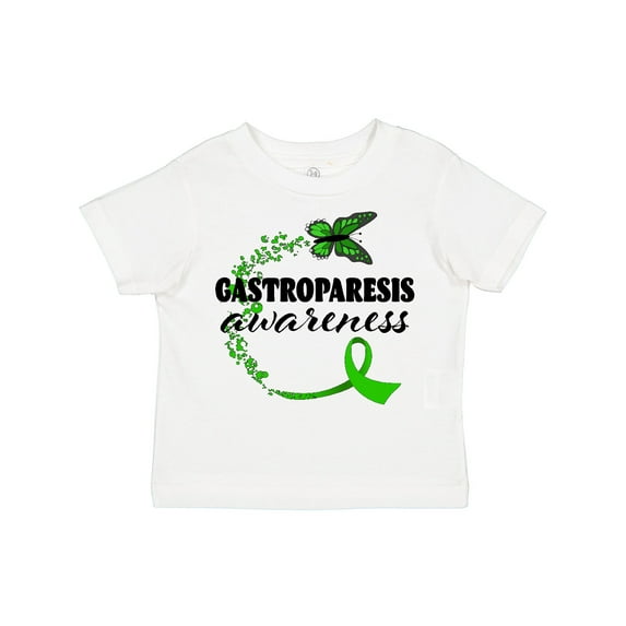 Inktastic Gastroparesis Awareness- butterfly and green ribbon Boys or Girls Toddler T-Shirt