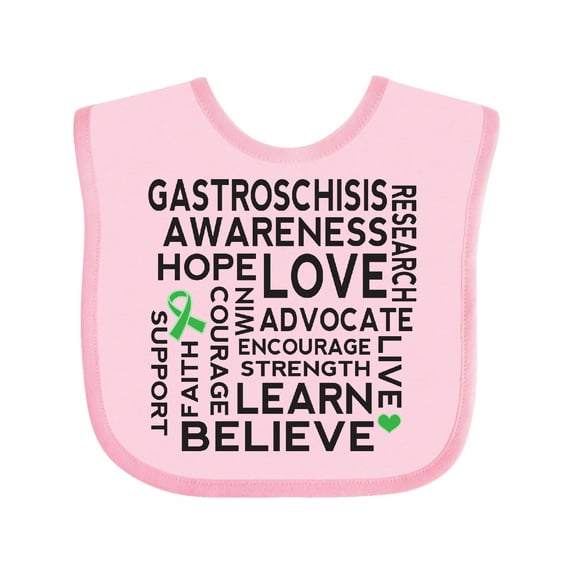 Inktastic Gastroschisis Support Awareness Gift Boys or Girls Baby Bib