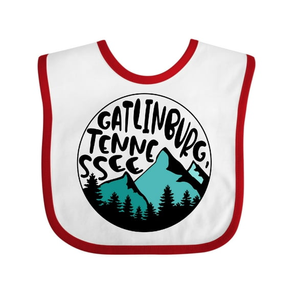 Inktastic Gatlinburg, Tennessee- Mountains Boys or Girls Baby Bib