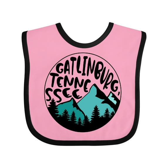 Inktastic Gatlinburg, Tennessee- Mountains Boys or Girls Baby Bib