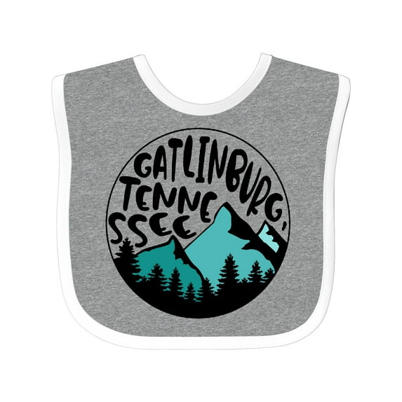 Inktastic Gatlinburg, Tennessee- Mountains Boys or Girls Baby Bib