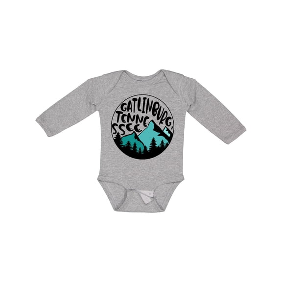 Inktastic Gatlinburg, Tennessee- Mountains Boys or Girls Long Sleeve Baby Bodysuit