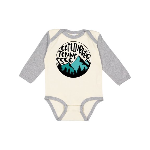 Inktastic Gatlinburg, Tennessee- Mountains Boys or Girls Long Sleeve Baby Bodysuit