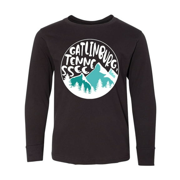 Inktastic Gatlinburg, Tennessee Mountains Long Sleeve Youth T-Shirt
