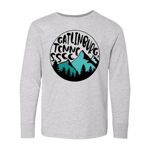 Inktastic Gatlinburg, Tennessee Mountains Long Sleeve Youth T-Shirt