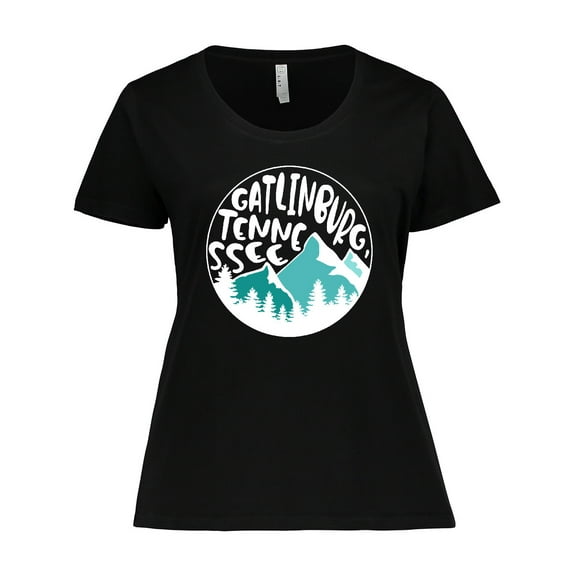 Inktastic Gatlinburg, Tennessee- Mountains Women's Plus Size T-Shirt