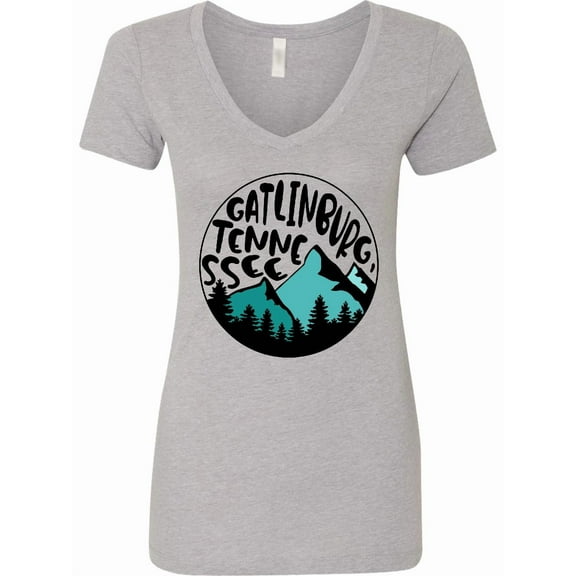 Inktastic Gatlinburg, Tennessee Mountains Women's V-Neck T-Shirt