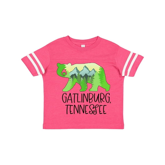 Inktastic Gatlinburg, Tennessee Mountains and Bear Shape Boys or Girls Toddler T-Shirt