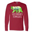 thumbnail image 1 of Inktastic Gatlinburg, Tennessee- Mountains and Bear Shape Long Sleeve T-Shirt, 1 of 5