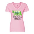 thumbnail image 1 of Inktastic Gatlinburg, Tennessee- Mountains and Bear Shape Women's V-Neck T-Shirt, 1 of 5