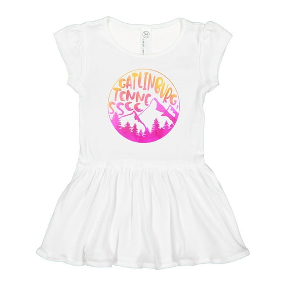 Inktastic Gatlinburg, Tennessee- Mountains in Sunrise Colors Girls Toddler Dress