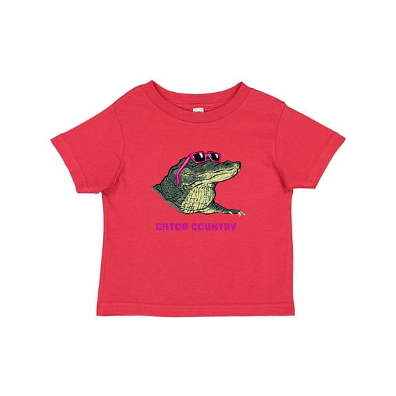 Inktastic Gator Country Sunny Gator in Pink Sunglasses Boys or Girls Baby T-Shirt