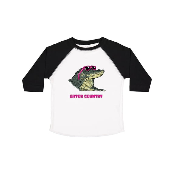 Inktastic Gator Country Sunny Gator in Pink Sunglasses Boys or Girls Toddler T-Shirt