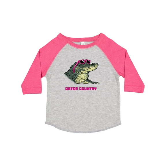 Inktastic Gator Country Sunny Gator in Pink Sunglasses Boys or Girls Toddler T-Shirt