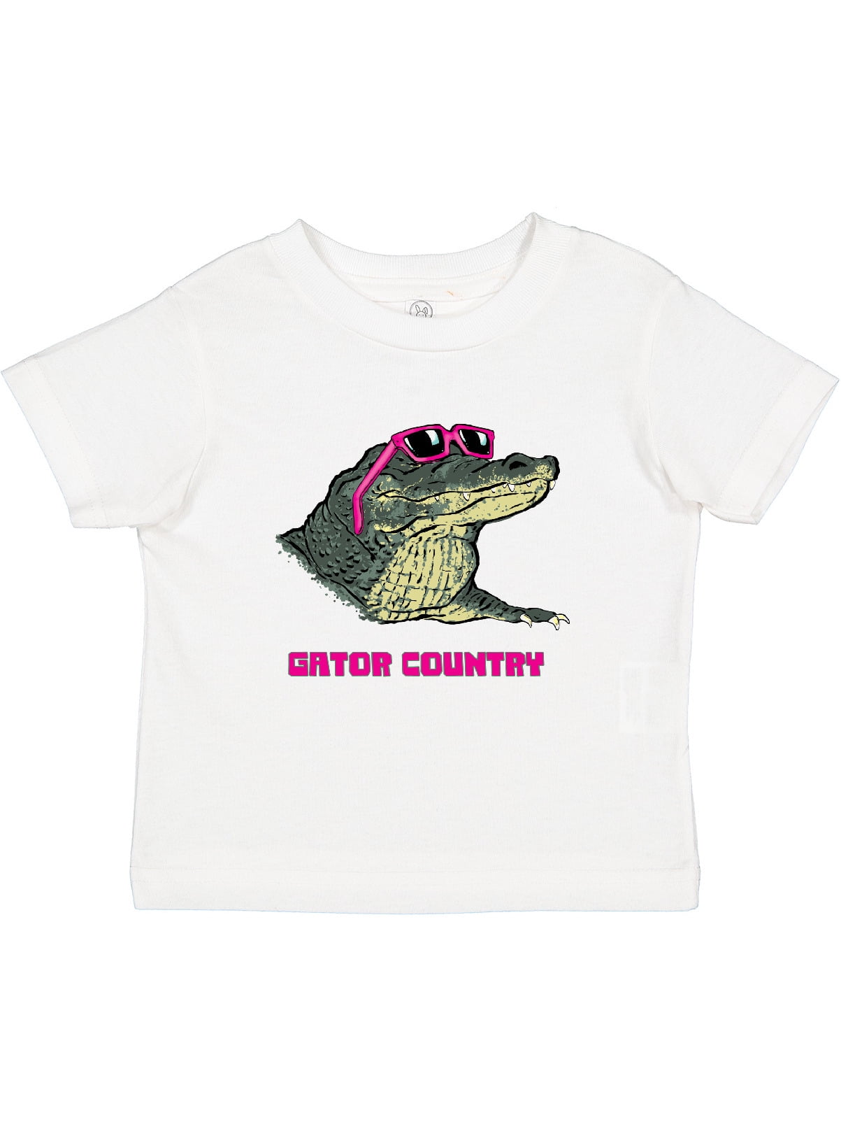 Inktastic Gator Country Sunny Gator in Pink Sunglasses Boys or Girls  Toddler T-Shirt