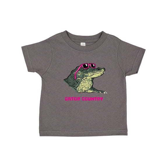Inktastic Gator Country Sunny Gator in Pink Sunglasses Boys or Girls Toddler T-Shirt