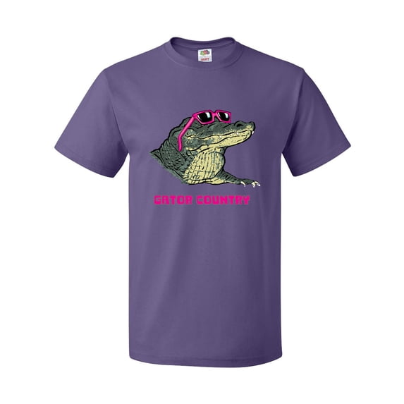 Inktastic Gator Country Sunny Gator in Pink Sunglasses T-Shirt