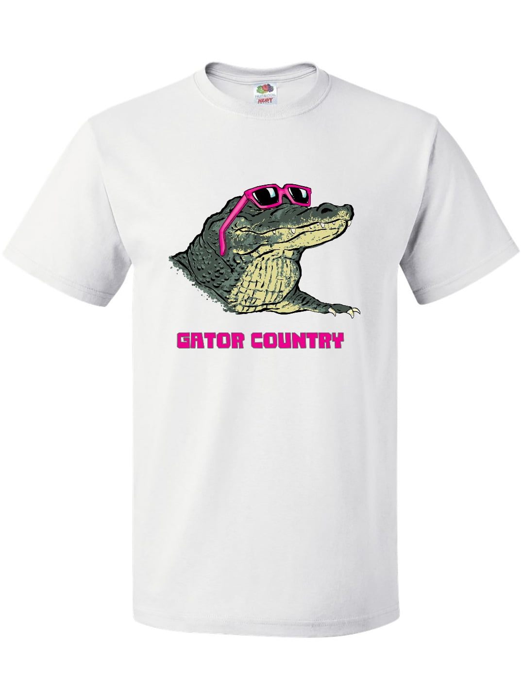 Inktastic Gator Country Sunny Gator in Pink Sunglasses T-Shirt