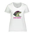 thumbnail image 1 of Inktastic Gator Country Sunny Gator in Pink Sunglasses Women's Plus Size T-Shirt, 1 of 5