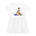 thumbnail image 1 of Inktastic Gecko Pile Cute Lizards Girls Toddler Dress, 1 of 5